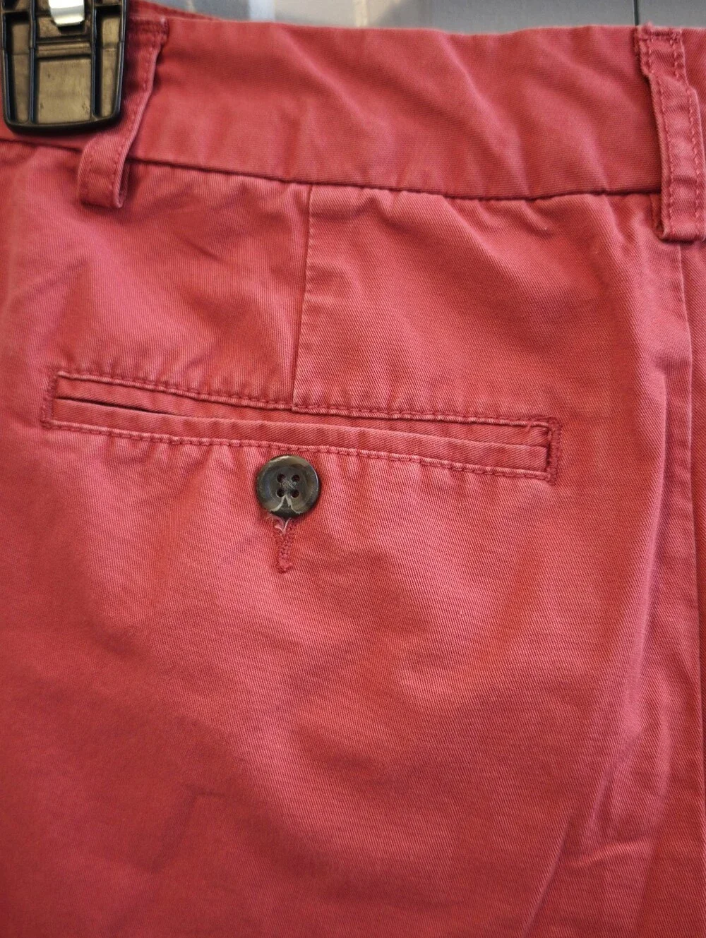 Boys Polo Ralph Lauren Red Cotton Flat Front Chino Shorts